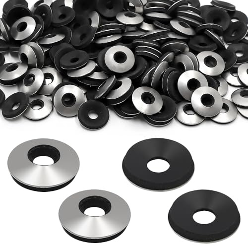 lyualma 200 Piezas Arandelas de Sellado con Junta EPDM de Neopreno de Acero Inoxidable Trabajo M6.3x16 mm para Eléctricos Maquinaria Industrial Tornillos
