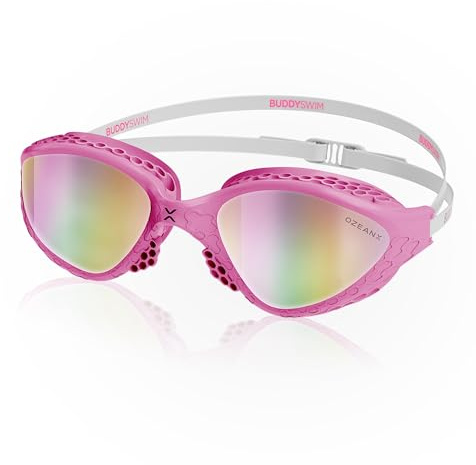 Gafas Natacion OzeanX. Gafas Natacion Hombre Protección UV400. Gafas Nadar Mujer Antivaho. Gafas Piscina Hombre con Lentes XVISION Panorámicas. Para Piscina Mujer con Ajuste Hidrodinámico Cómodo.