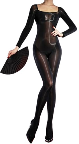 SSQKYZCSYZ 5D Sheer Full Body Stocking Glossy Pantyhose Women Shiny Bodystocking Tights Pantyhose