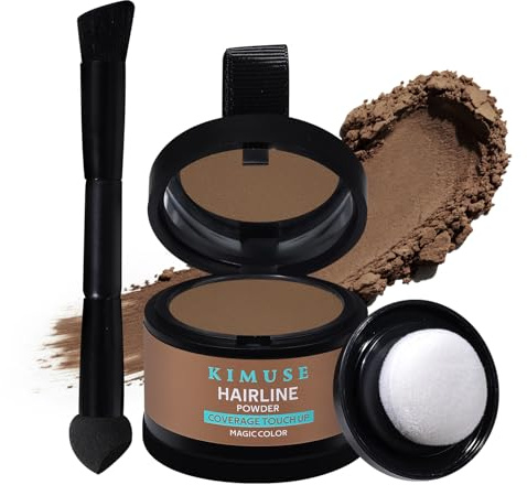KIMUSE Hairline Powder, Polvere Copri-Radici per Attaccatura Capelli - Resistente a Sudore e Trasferimento