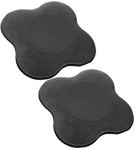 Mikinona 2 pièces Coussin de Yoga Épais Antidérapant Tpe Protection Genoux Coudes Confort pour Hommes Accessoire de Yoga
