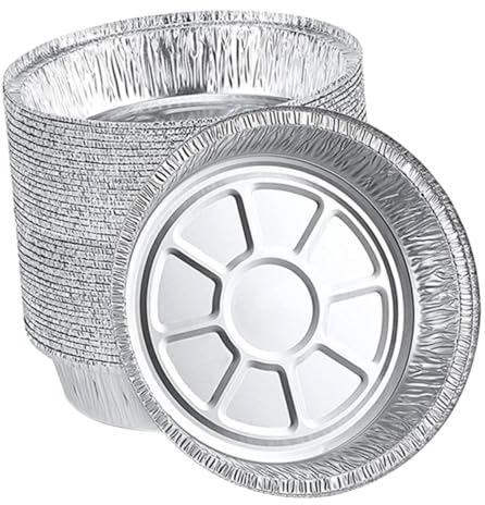 POPETPOP 50pièces Bol Rond Aluminium Bac à Graisse Jetable Ustensile De Cuisine Pour Présentation De Bonbons Et Cuisson De Muffins Résistant à Hautes Températures