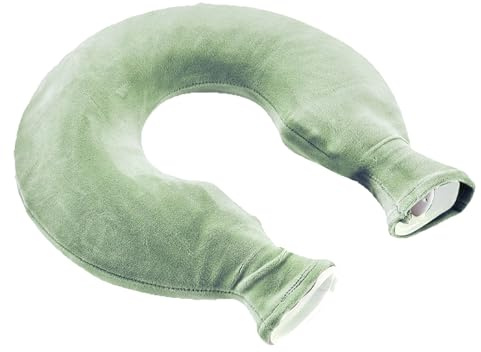 Bouillotte – Épaulière en forme de U pour relaxation musculaire, apaisement des articulations avec housse en polaire, soutien du cou pour homme et femme, remède contre le rhume, poche chauffante