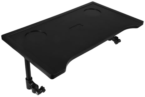 GALPADA Table avec Porte-gobelet pour Fauteuil Roulant Tablette Repas pour Personnes Agées et Adultes Léger et Portable