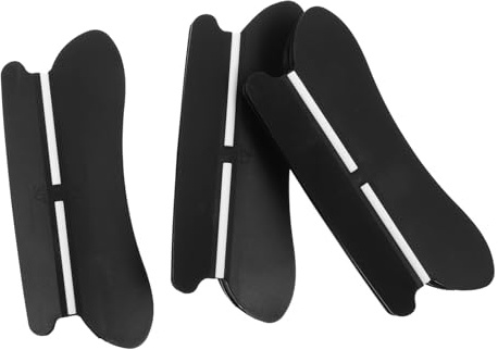 BESTOMZ 3 Pezzi Clip Guida per Affilare Coltelli in Plastico Nero Design a 4 Gradi per Pietre Affilatrici e Pietre ad Olio Protegge Lame per Uso Domestico
