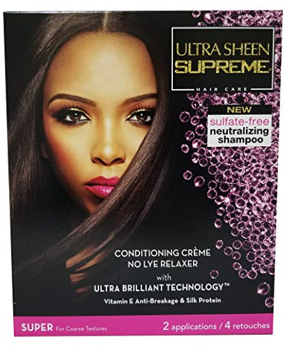 Ultra Sheen Supreme No-lye Relaxer Conditioning Creme Kit, Super, 1 Ea, 1count
