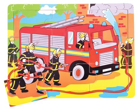 Bigjigs Toys Rahmenpuzzle - Feuerwehr