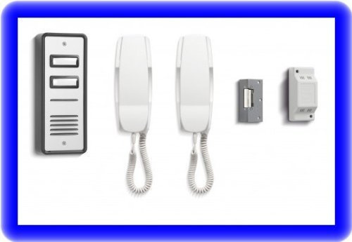 Digiteck BS02 - NEW 2WAY BELL 902 AUDIO DOOR PHONE INTERCOM WITH ELECTRIC LOCK KIT & POWER SUPPLY