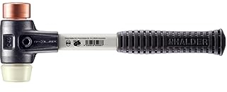 Halder 3748040 Copper/Nylon Soft-Face Mallet with Reinforced Cast Steel Housing, Multi-Colour, 40 mm