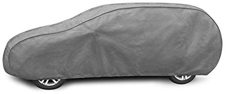Ganzgarage Vollgarage Autoabdeckplane Autoplane - Grau (Mobile XL Kombi - 455-480cm) geeignet für VW Passat B8 Variant ab 2014