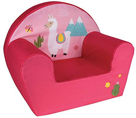 Fun House 713166 Lama Sessel für Kinder, Herkunft Frankreich, Rosa