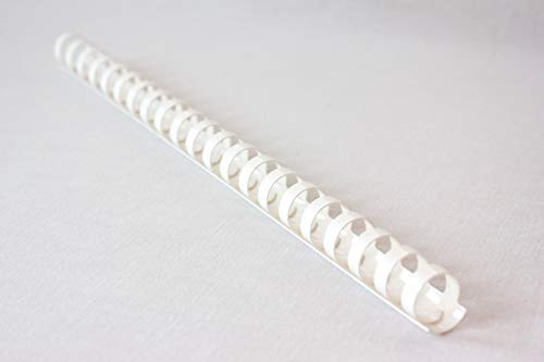 Bind2go Bindekämme, A5, Weiß, 100 Stück 10 mm