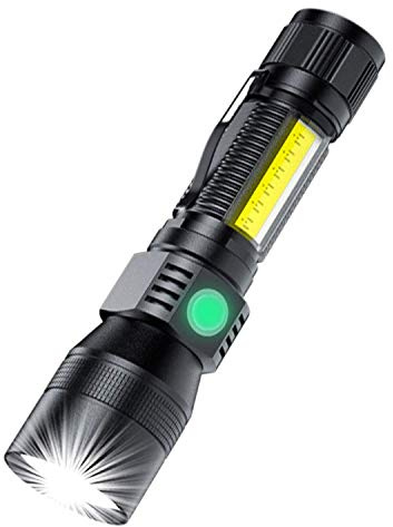 AOMEES UV flashlight zoom bar 395 nm black light flashlight extra light rechargeable black light bulb IPX5 waterproof mini flashlight 18650 battery with 7 positions for children outdoor camping hiking