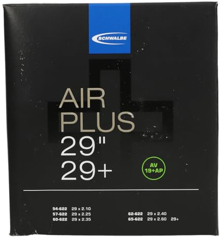 Schwalbe Air Plus Fahrradschlauch, schwarz, Einheitsgröße