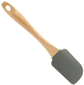 ESPATULA DE SILICONA CON MANGO DE MADERA