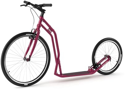 Yedoo S2620 Tretroller - bis 130 kg, Kickscooter mit Luftreifen 26/20 - Roller Scooter für Erwachsene, Dogscooter