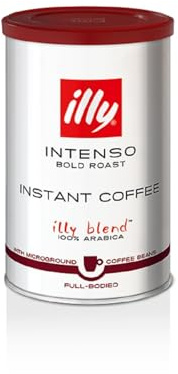 illy Instant Coffee- 100% Arabica Coffee – Intenso Dark Roast – Warm Notes Of Cocoa & Dried Fruit - Easy Preparation - Convenient Coffee Instant Format - Roasted In Italy – 3.3 Ounce