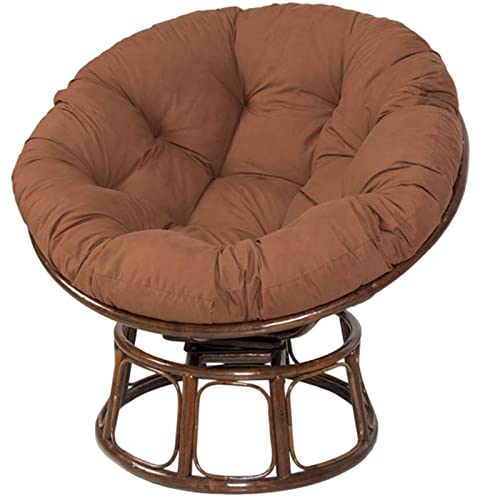 Lifup Hängesessel Kissen, Polster für Hängeschaukel Hängekorb Schaukel Korb, Rund Papasan Sessel Kissen Braun Oval 170 x 120 cm