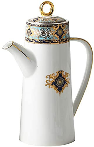 KOINEN Keramikkrüge, Sojasaucentopf, Ölkanne, Oliven- oder Essigflasche, auslaufsicher, Keramik-Ölspenderflasche, Keramik-Sojasaucen-Spenderflasche, (Farbe: A) (Color : C)