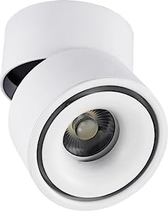 Weißer Aluminium Wandstrahler 10w 220v für Innenbereich | Oberflächenmontage, Drehbarer Spotkopf, Dekorative Wohnraumbeleuchtung