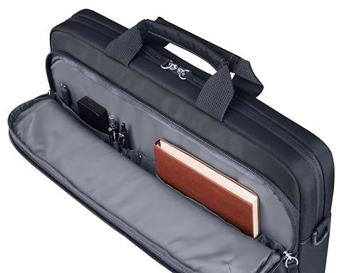 HP Everyday 14 Odyssey, Borsa a tracolla per Notebook fino a 14” e Tablet, con Tasche e Divisori Interni Imbottiti, Dotata di Cover Impermeabile, Realizzata con Materiale Riciclato, Odyssey Gray