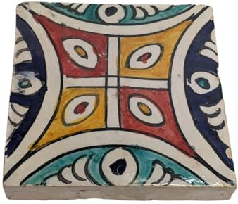 1 x mosaïque marocaine Zellige | Motif | Design 2 | 10 cm