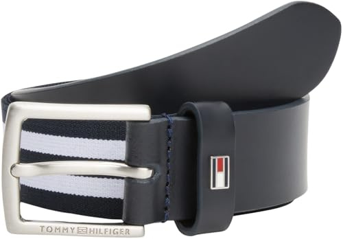 Tommy Hilfiger AU0AU01986 Ceinture de saison réglable pour enfant Unisexe Bleu (Space Blue), S-M, Bleu (Space Blue), S-M