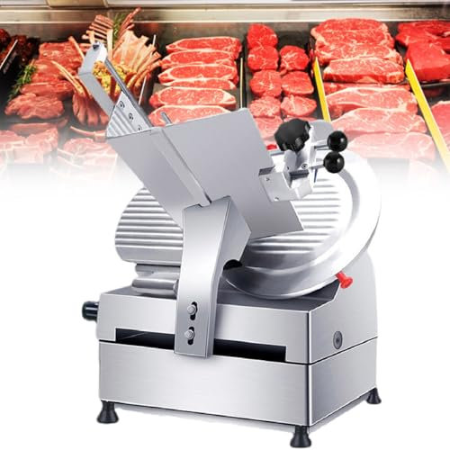 Affettatrice Per Carne Con Lama In Acciaio Legato Di Alta Qualità Da 12, Affilatrice Automatica, Con Spessore Regolabile Da 0 A 6,5 ​​Mm Per Affettatrice Per Pane E Formaggio,220V
