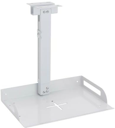 jiumxliu Projektorhållare justerbar projektor takfäste i vitt max lastkapacitet 14 kg universell hållare för hem kontor vardagsrum konferensrum och klassrum