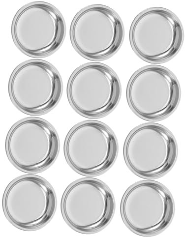GLEAVI 12piezas Platillo Inoxidable Unidades Organizador De Bolsitas De Té para Oficina Hogar Accesorios De Té