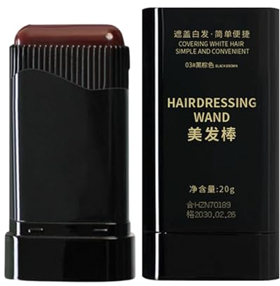 Combustino tintura per capelli temporanei, bastoncino per cattura per capelli bianchi, bastoncino colorante impermeabile e a prova di sudore, penna di ritocco del colore portatile con pettine per un b