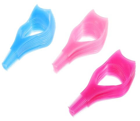 WOFASHPURET 30stücke Silikon-augen-make-up-werkzeug für Eyeliner Wiederverwendbar Mascara-schutz Augenbrauenkarte Professionelle Anwendung