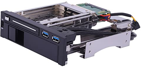 LUCKDANO Station d'accueil pour Disque Dur III à Double Baie, Boîtier de Rack Interne à 2 Baies avec Port USB 3.0, Remplacement à Chaud, Prise en Charge de Disques Durs de 2,5 et 3,5 Pouces