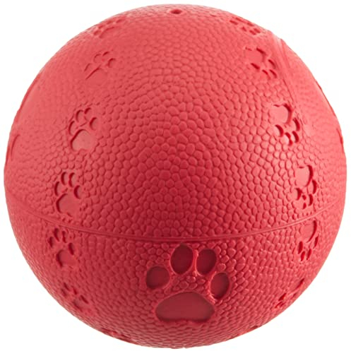 TRIXIE Snack-Ball – Spielball für Hunde – mit Snacks befüllbar – langes Spielvergnügen durch integriertes Labyrinth – Leises Rollen – Naturgummi – ø 6 cm – 34940