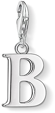Thomas Sabo Damen Charm-Anhänger B Buchstabe Charm Club 925 Sterling Silber 0176-001-12