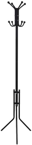vidaXL Portemanteau sur pied métal noir