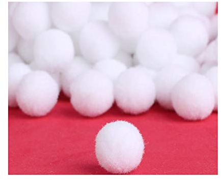 Perlin - Pompons Pompon 15mm Weiß Bommel 175stk Nähen Tilda Basteln Borte bälle Flauschigen Plüsch Bälle für Lustige DIY Kreative Handwerk