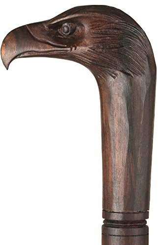 ART-CRAFT edler eleganter dekorativer Luxus Holzstock Gehstock Spazierstock Wanderstock mit handgeschnitztem Griff Verschiedene Motive