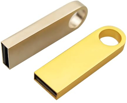 ELLENNE PENDRIVE USB METALLO CHIAVETTA ORO 64GB PORTACHIAVE MEMORIA A01 | PENDRIVE USB METALLO CHIAVETTA 32GB 64GB 128GB PORTACHIAVE MEMORIA ESTERNA IMPERMEABILE PC LAPTOP NOTEBOOK AUTO