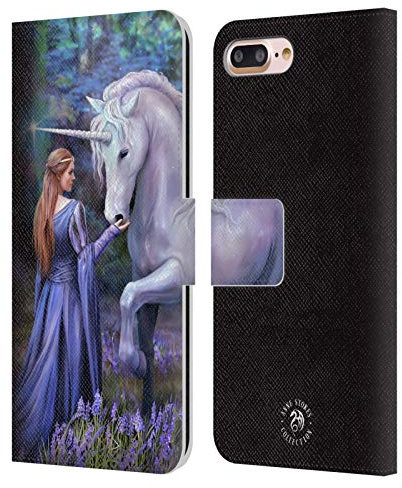 Head Case Designs sous Licence Officielle Anne Stokes Jacinthe des Bois Bois Fantaisie 2 Étui Portefeuille en Cuir Compatible avec Apple iPhone 7 Plus/iPhone 8 Plus