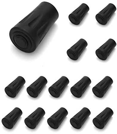 QWORK® 15 Stück Gummipuffer für Wanderstöcke Trekkingstöcke (11mm)