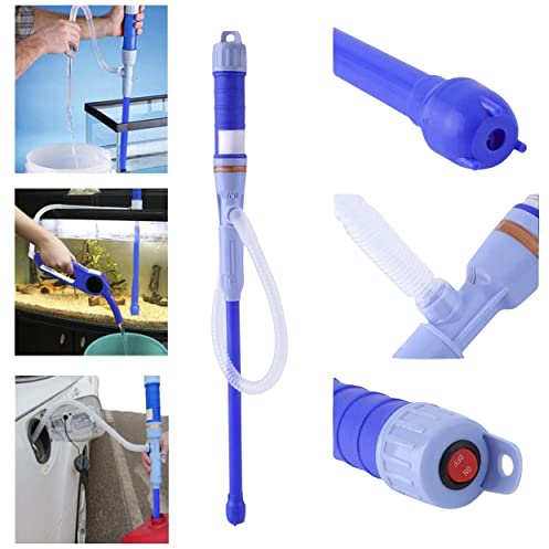 HUKITECH Elektrische Benzinpumpe - Multifunktions-Handpumpe – Garage, Aquarium, Zuhause, Garten - Für verschiedene Flüssigkeiten: Benzin, Wasser, Öl - Einfache Bedienung
