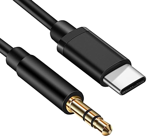 Câble USB C vers 3,5mm Jack 1M, USB C vers Auxiliaire Prise Jack Adaptateur Casque, Cable Aux Voiture Stéréo Audio Compatible avec Samsung Galaxy S22 S21 S20 Note20, Xiaomi, Huawei