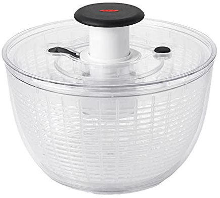 CASOTA Essoreuse à Salade Multi-Usage, Facile à Utiliser, essoreuse à Pompe Pro avec Bol, passoire et égouttoir intégré, Grand égouttoir for Fruits et légumes, Rotation de Cuisine