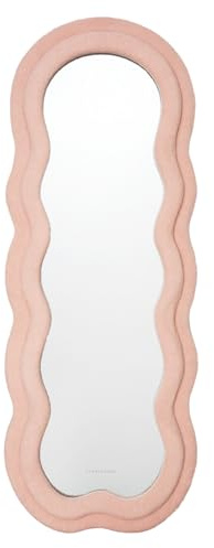 Flamingueo Wandspiegel - Spiegel Groß, Spiegel Asymmetrisch, Standspiegel, Ganzkörperspiegel Wand, Room Decor, Dekorative Wandspiegel, Wavy Mirror