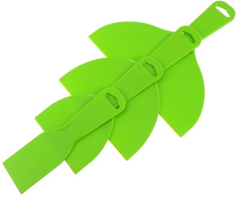 BESTonZON 4 Stück Schaufel wandaufkleber schaber grüner flexibler Schaber Maler werkzeug Spachtel Tapetenentferner-Tool Einweg-Spreizer Keramikfliesen Reinigungsmesser malen