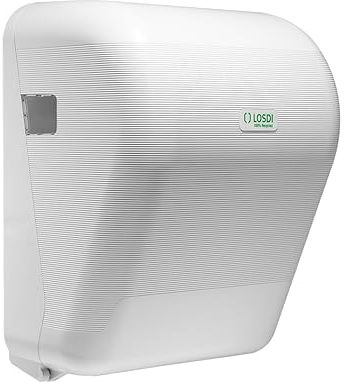 Dispensador de papel toalla en rollo con sistema autocortante ECO-LUXE blanco