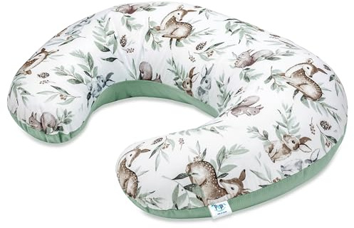 Pepi - Stillkissen - Stillhörnchen - Still Kissen Nursing - Stillkissen Baby - Lagerungskissen - Schwangerschaftskissen - Kissen Schwangerschaft - Pregnancy Pillow - (Green Groove)