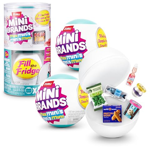 Mini Brands Fill The Fridge Series 2 PACK by ZURU, Collectible Miniature Toy
