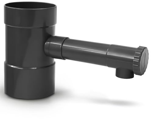 YourCasa Raccolta di pioggia, rubinetto di intercettazione – Connessione tubo di scarico 100 mm DN100 e serbatoio per acqua piovana